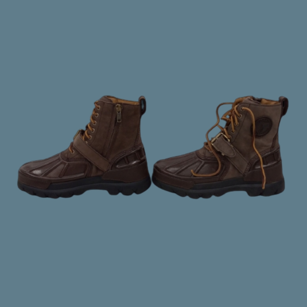 *NWOT Polo Ralph Lauren Boxed Oslo High Waterproof Leather-Suede Boot - Picture 3 of 5